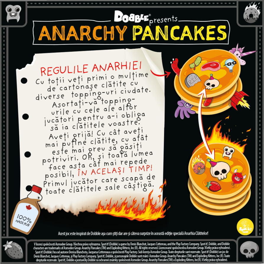 Joc Dobble Anarchy Pancakes, limba romana varsta 5-7 ani ,7-9 ani, Unisex [7]