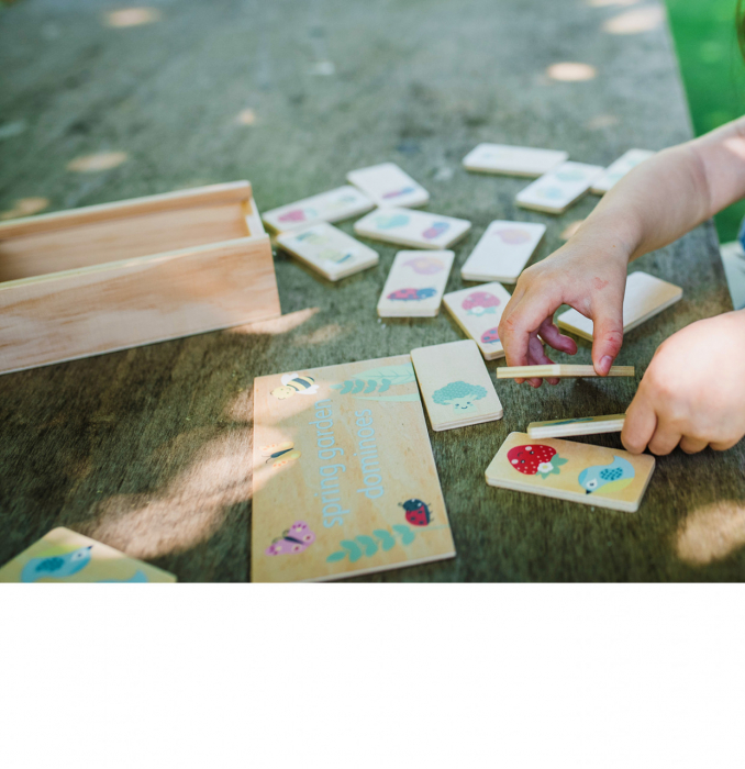 Joc domino din lemn, 28 piese, Orange Tree Toys, varsta 3 - 6 ani, Baiat, Fata [4]