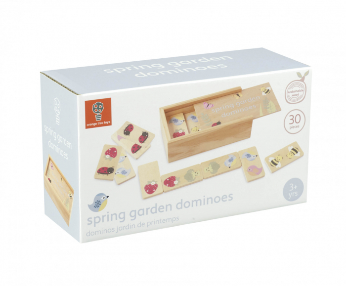 Joc domino din lemn, 28 piese, Orange Tree Toys, varsta 3 - 6 ani, Baiat, Fata [1]