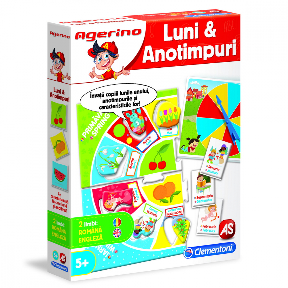 Joc educativ agerino invata lunile si anotimpurile, varsta de la 4 ani la 7 ani [1]