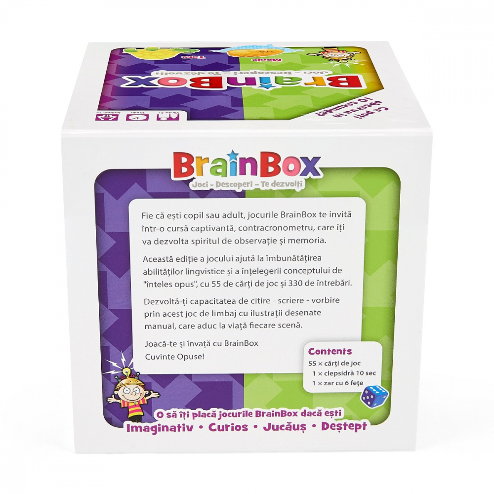 Joc educativ BrainBox Cuvinte opuse varsta 4-5 ani ,5-7 ani ,7-9 ani ,9-12 ani ,12-14 ani ,14-18 ani ,18+, Unisex [4]