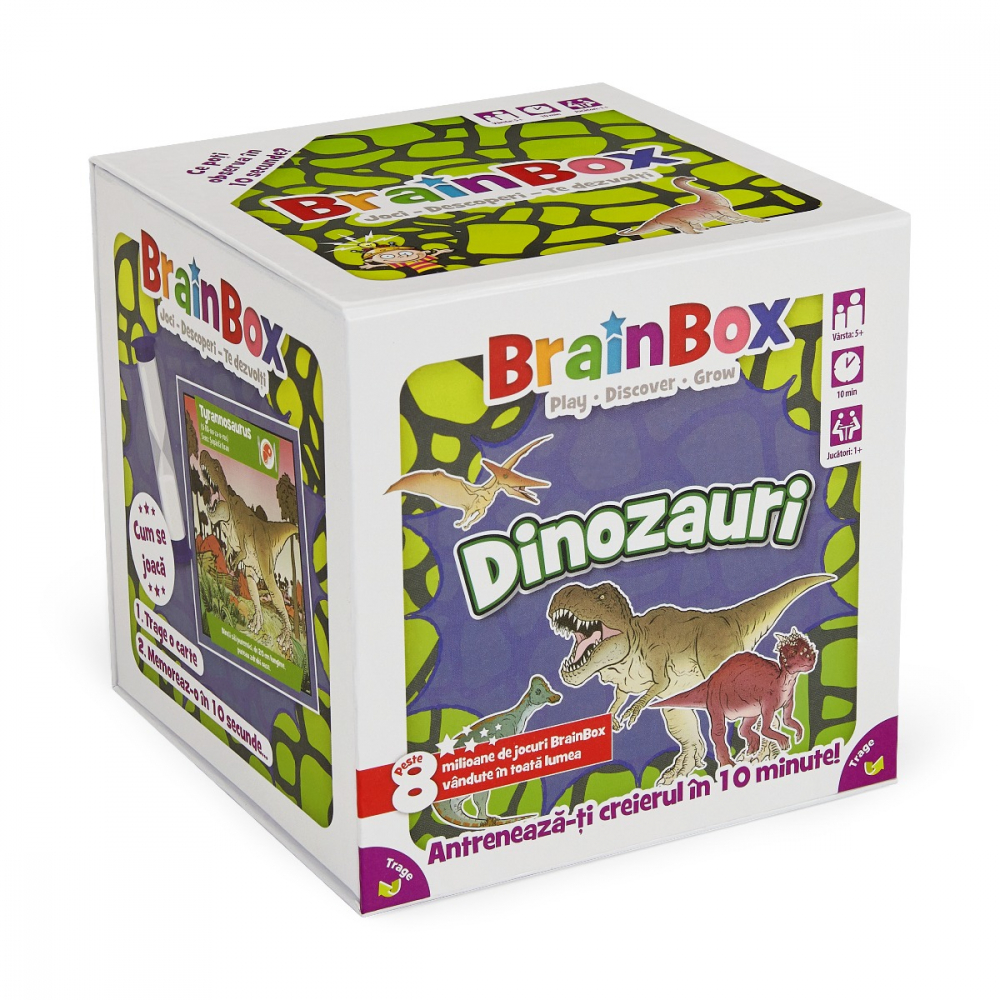 Joc educativ BrainBox Dinozauri varsta 6-7 ani ,7-9 ani ,9-12 ani ,12-14 ani ,14-18 ani ,18+, Unisex [1]