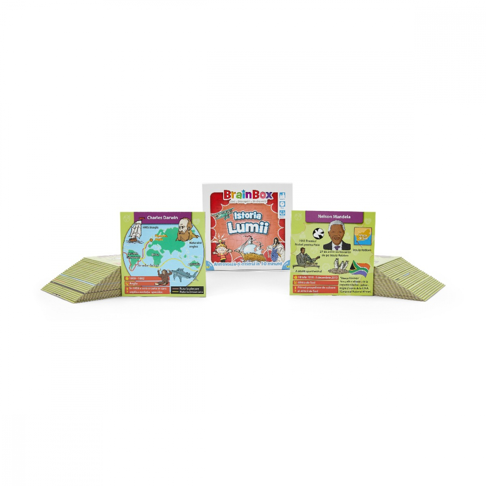 Joc educativ BrainBox Istoria lumii varsta 8-9 ani ,9-12 ani ,12-14 ani ,14-18 ani ,18+, Unisex [2]