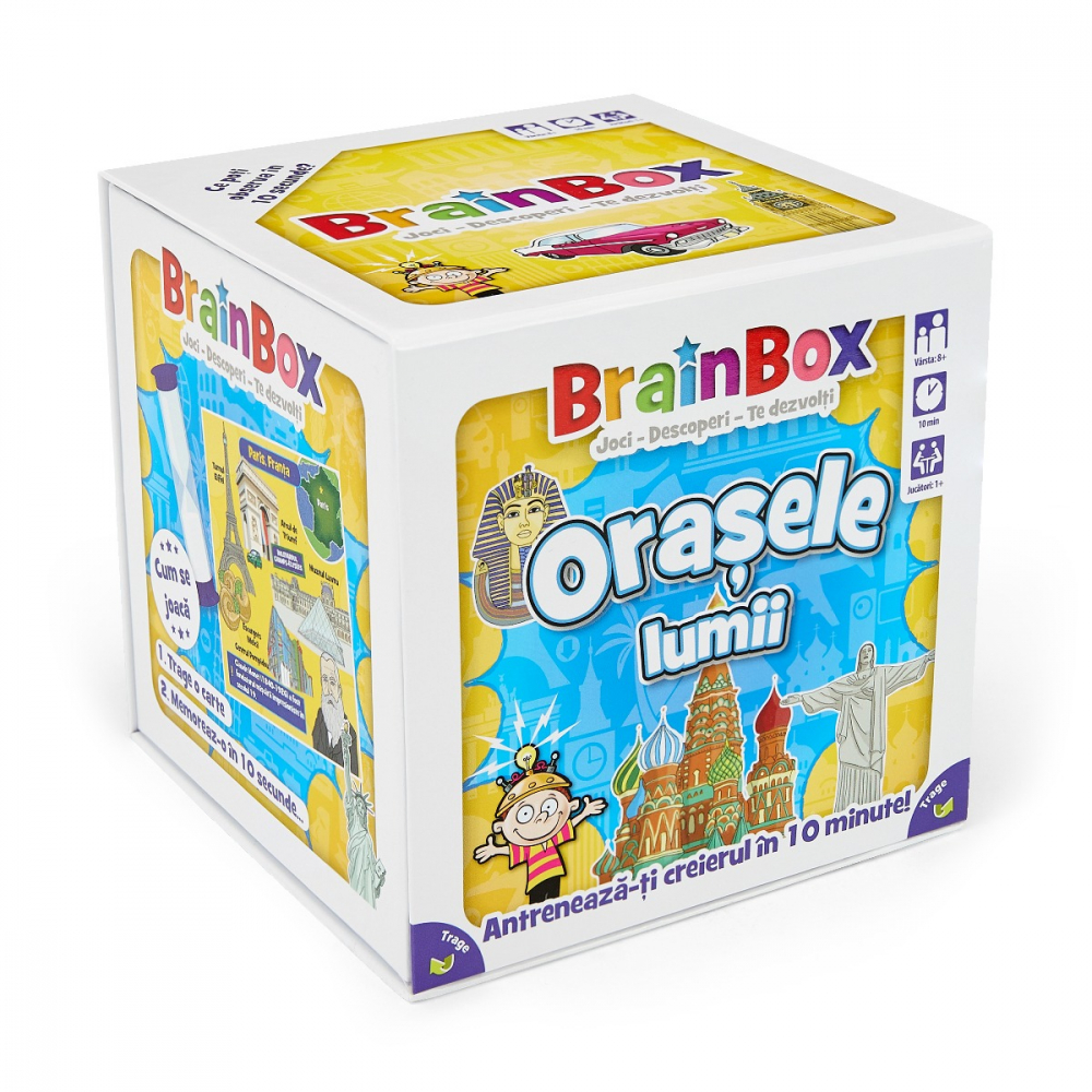 Joc educativ BrainBox Orasele lumii varsta 8-9 ani ,9-12 ani ,12-14 ani ,14-18 ani ,18+, Unisex [1]