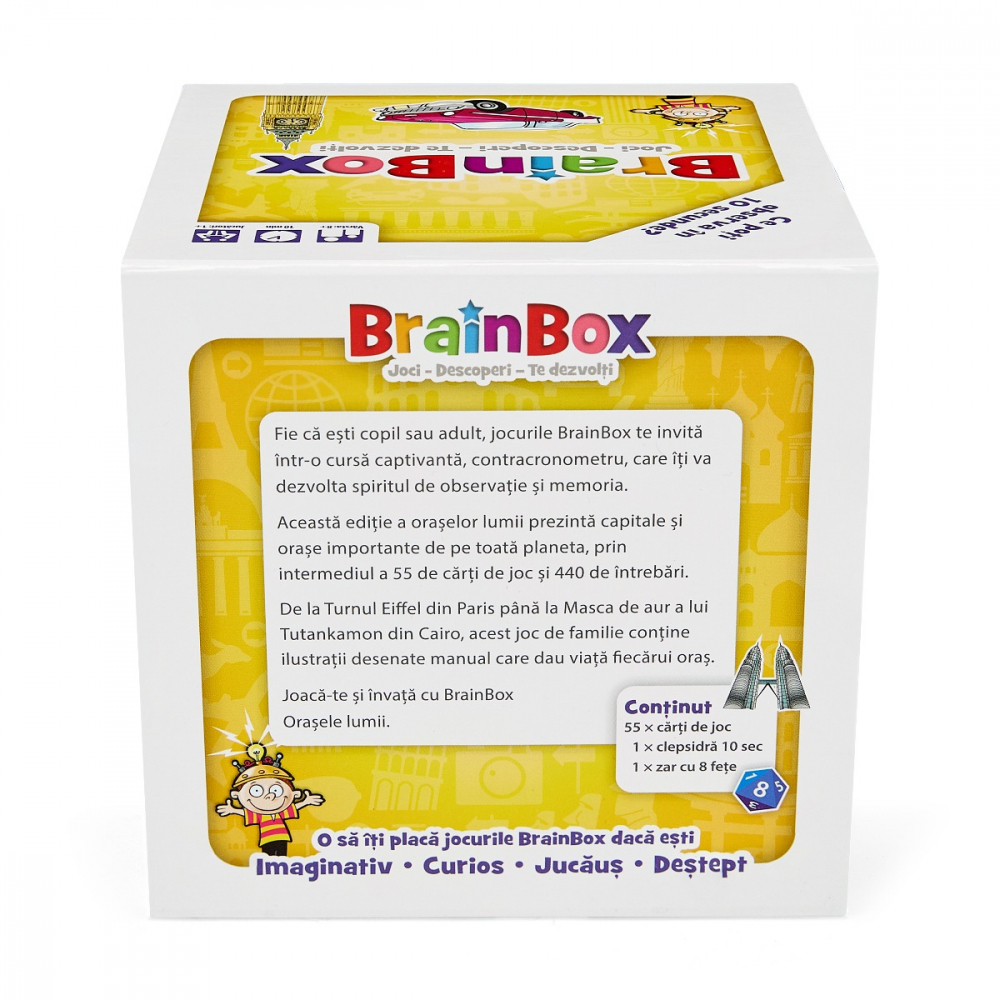 Joc educativ BrainBox Orasele lumii varsta 8-9 ani ,9-12 ani ,12-14 ani ,14-18 ani ,18+, Unisex [4]