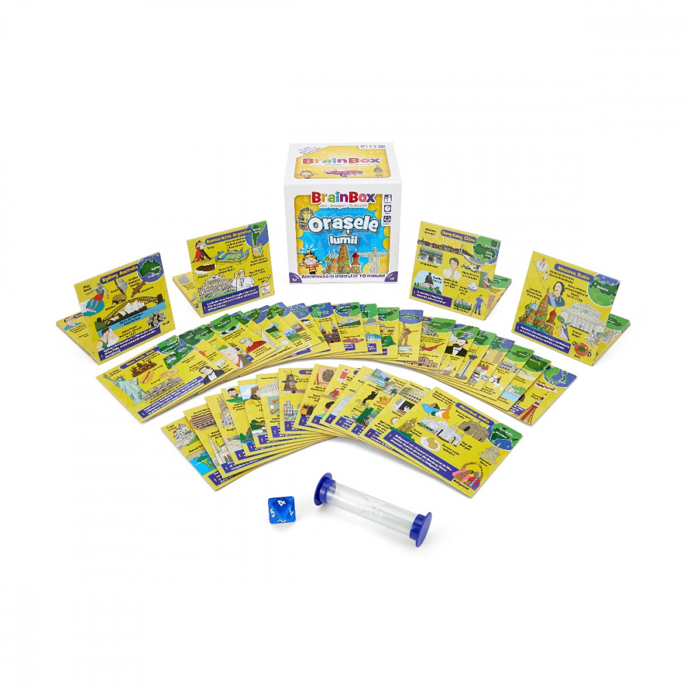 Joc educativ BrainBox Orasele lumii varsta 8-9 ani ,9-12 ani ,12-14 ani ,14-18 ani ,18+, Unisex [3]