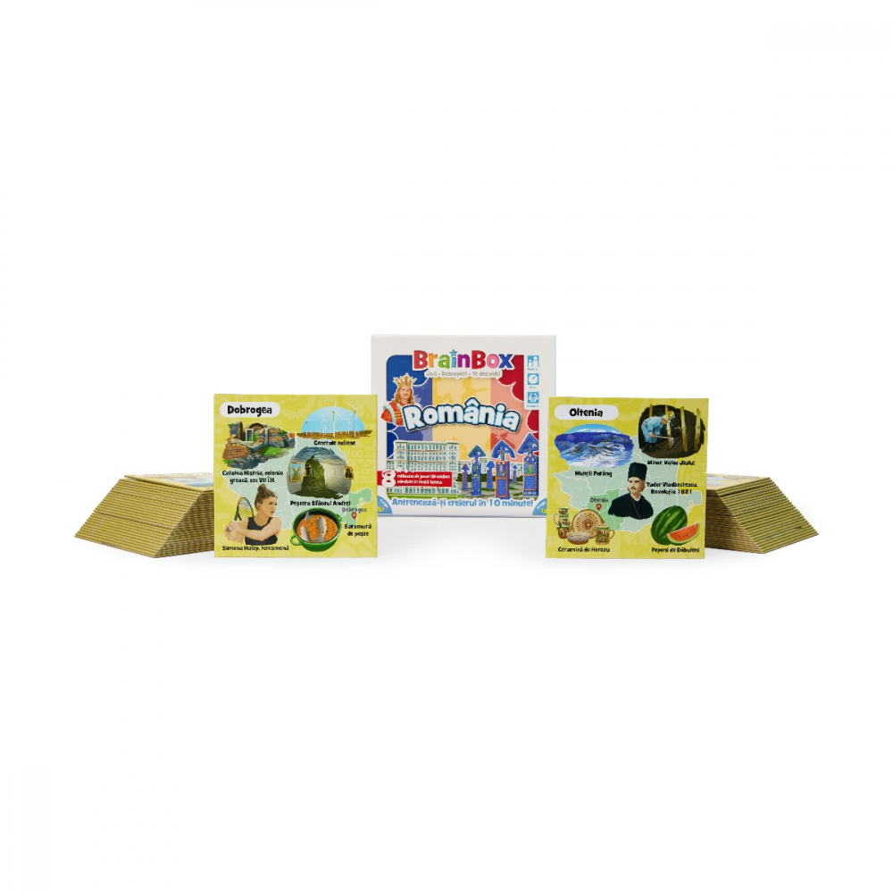 Joc educativ BrainBox Romania varsta 7-9 ani ,9-12 ani ,12-14 ani ,14-18 ani ,18+, Unisex [4]