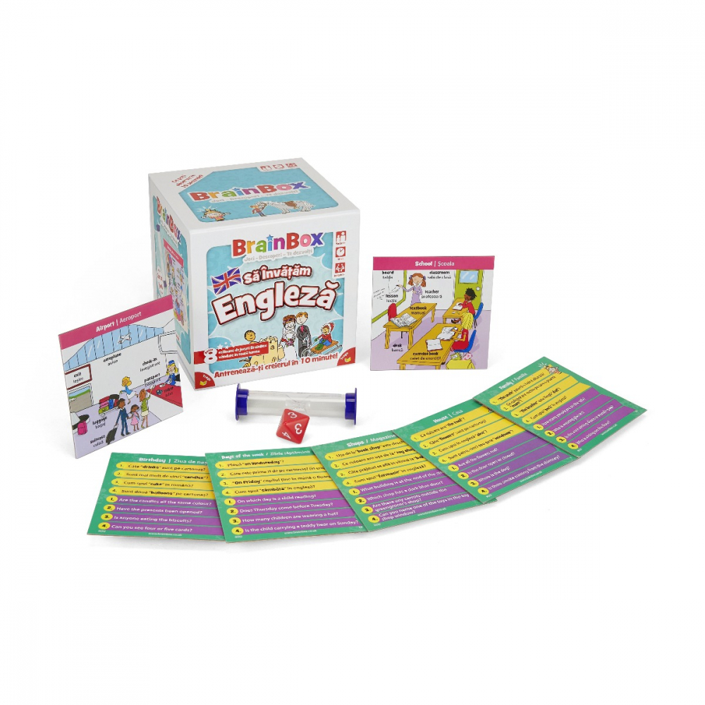 Joc educativ BrainBox Sa invatam engleza varsta 8-9 ani ,9-12 ani ,12-14 ani ,14-18 ani ,18+, Unisex [2]