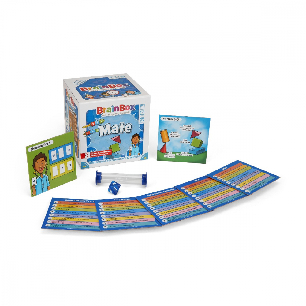 Joc educativ BrainBox Sa Invatam Mate varsta 8-9 ani ,9-12 ani ,12-14 ani ,14-18 ani ,18+, Unisex [2]