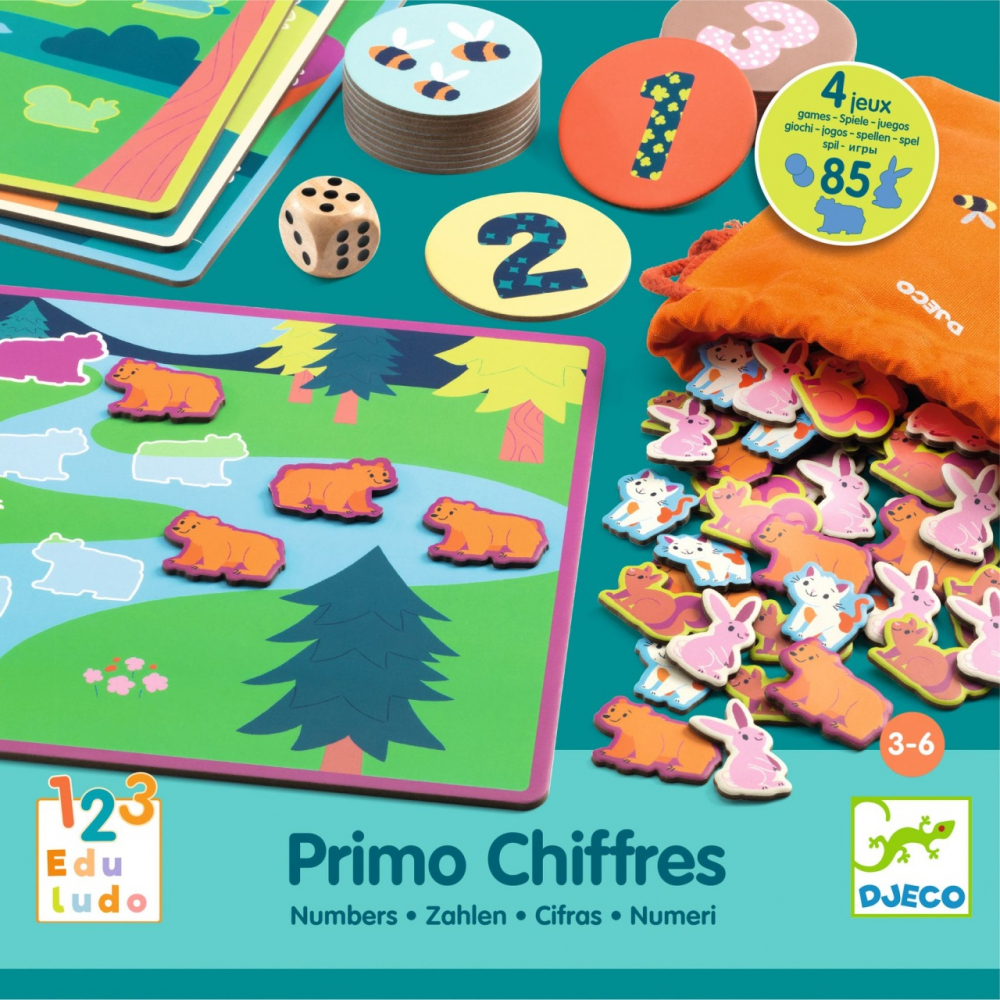 Joc educativ Eduludo primele cifre, Djeco, varsta 3 - 6 ani, Baiat, Fata [2]
