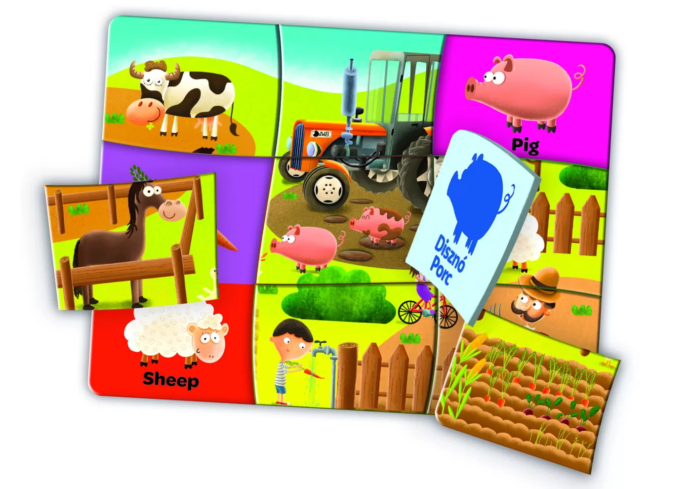 Joc educativ, Engleza pentru prescolari, Edupuzzle, 3 - 5 ani, varsta de la 3 ani la 6 ani [2]
