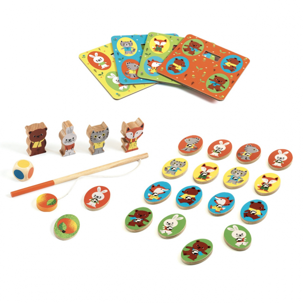 Joc educativ LudoWood 4 jocuri, Djeco, varsta 1 - 3 ani, Baiat, Fata [2]