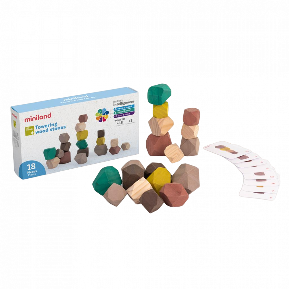 Joc educativ pentru dezvoltarea motricitatii Wood Stones [1]