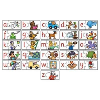 Joc educativ - puzzle in limba engleza, Invata alfabetul prin asociere, ALPHABET MATCH, Orchard Toys [2]