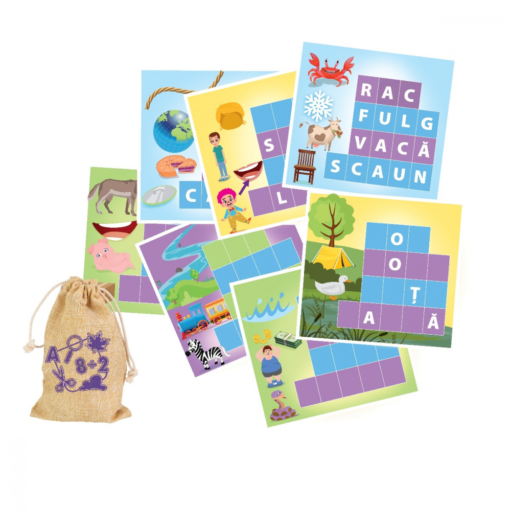 Joc educativ Sa descoperim Litere si cuvinte varsta 3-5 ani ,5-7 ani, Unisex [2]