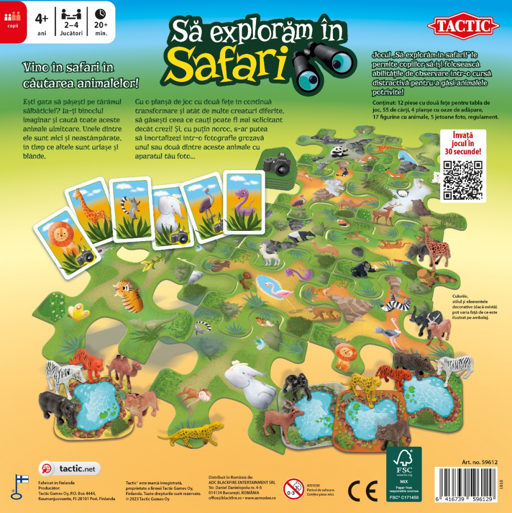 Joc educativ Sa exploram in safari! varsta 4-5 ani ,5-7 ani ,7-9 ani, Unisex [2]