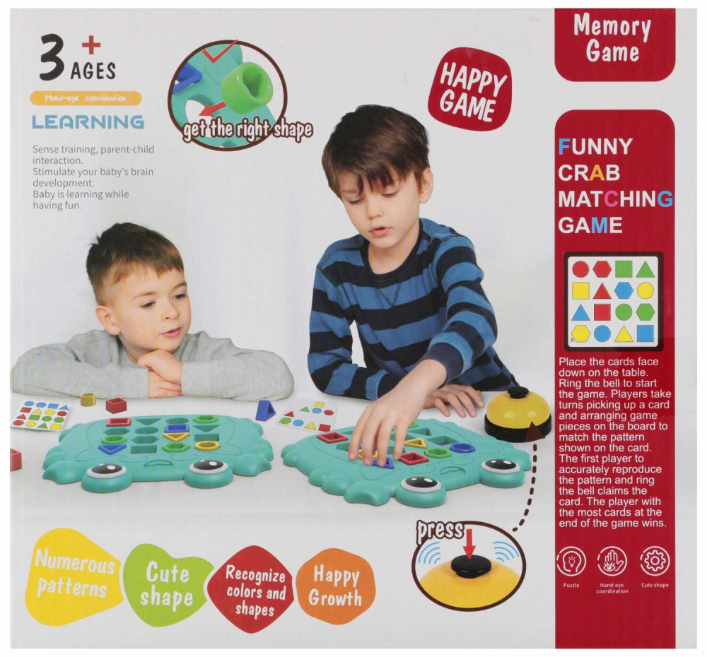 Joc Educativ Forme Geometrice – Gandire Rapida si Memorie – 3 Ani+ [1]