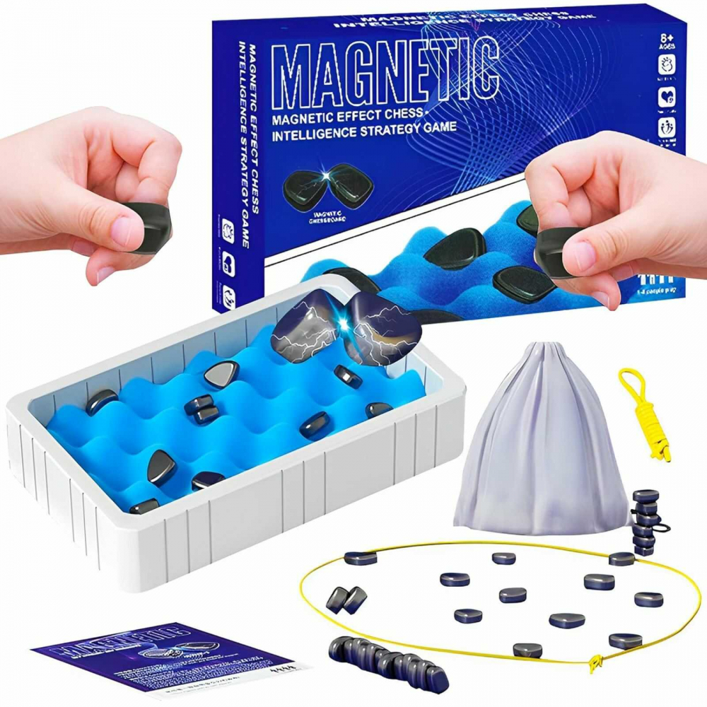 Joc Magnetism Tip Sah – Joc Inteligent cu Magneti – Strategie si Dexteritate [8]