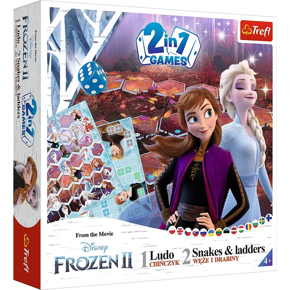 Joc frozen 2in1 Ludo si Serpisori Scari, varsta de la 3 ani la 12 ani [1]