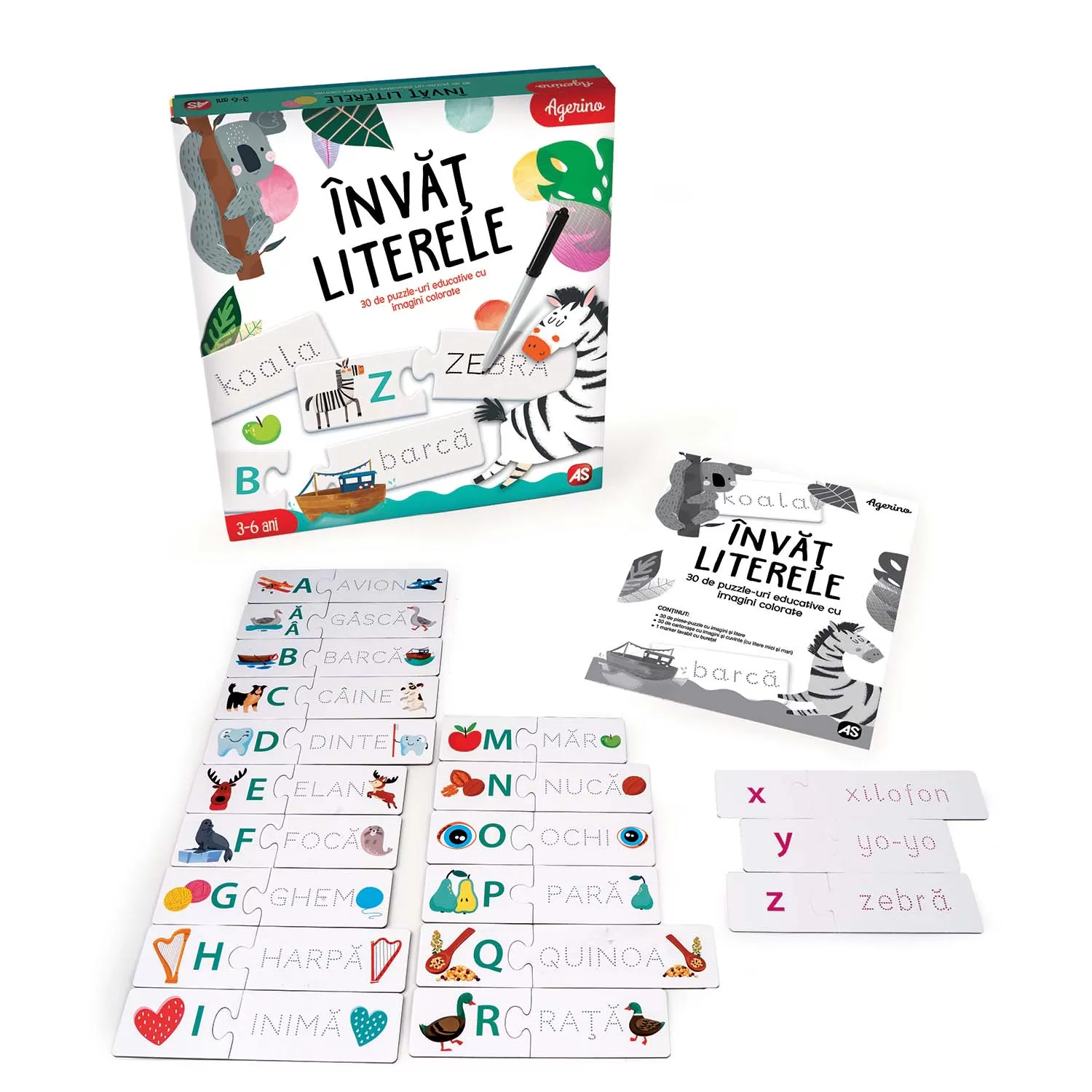 Joc educativ, Invat literele, Agerino, 3 - 6 ani, Clementoni, varsta de la 3 ani la 5 ani [3]