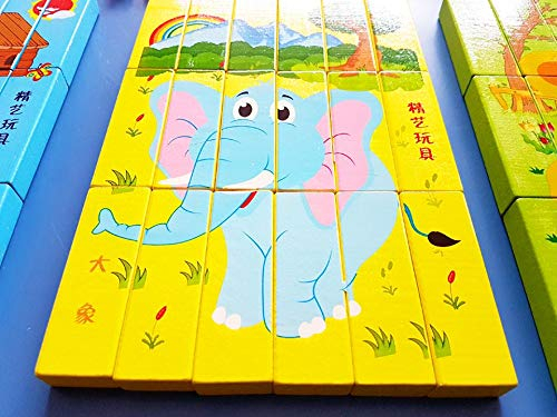 Joc Jenga turnul instabil si puzzle cuburi lemn pentru copii. [8]