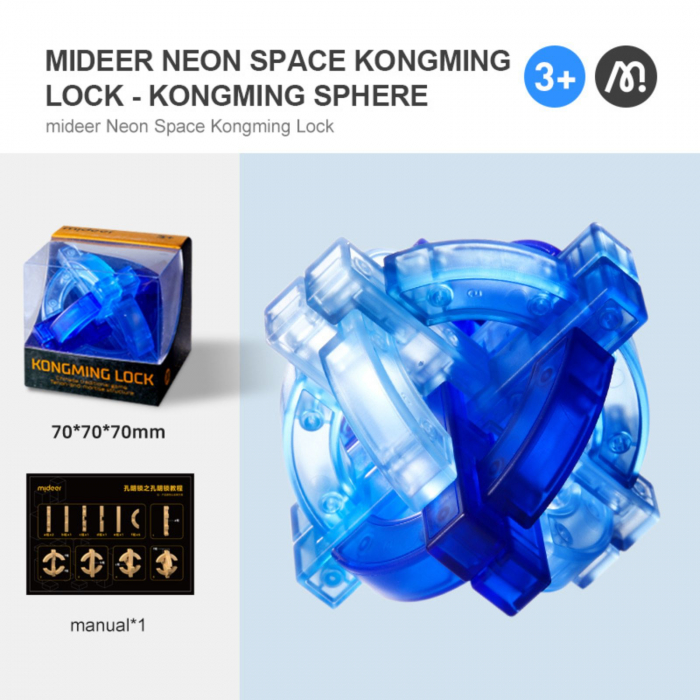 Joc Kongming Lock pentru antrenarea creierului si a rabdarii, Kongming Sphere, brain twister [3]