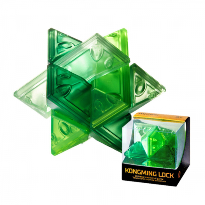 Joc Kongming Lock pentru antrenarea creierului si a rabdarii,  Hexagonal Gem, brain twister [3]