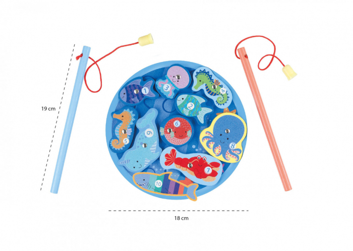 Joc magnetic de pescuit, Orange Tree Toys, varsta 3 - 6 ani, Baiat, Fata [4]