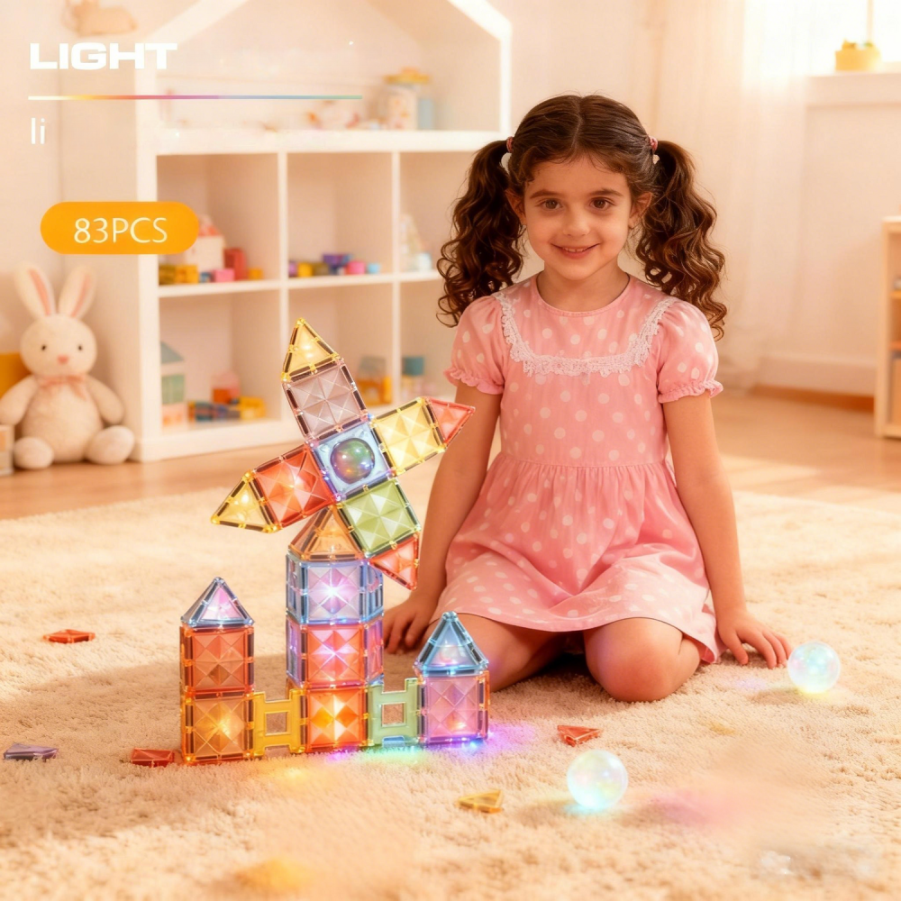 Joc magnetic Diamond cu lumini  - 83 piese (7.5 cm) [5]