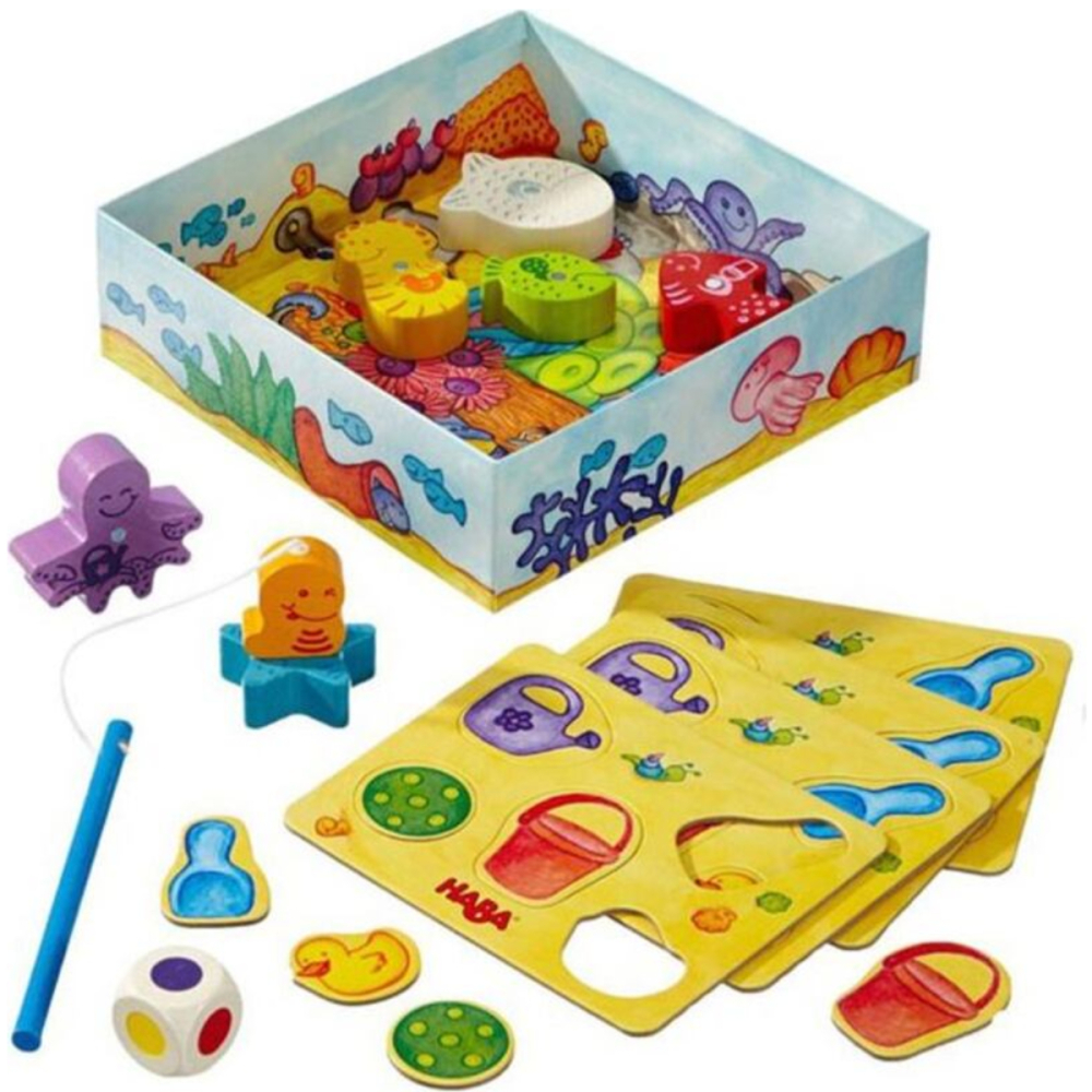 Joc Magnetic Haba Pescuitul Pestilor, Primul Meu Joc Educativ, Lemn Ecologic, Varsta 2 Ani+ [2]