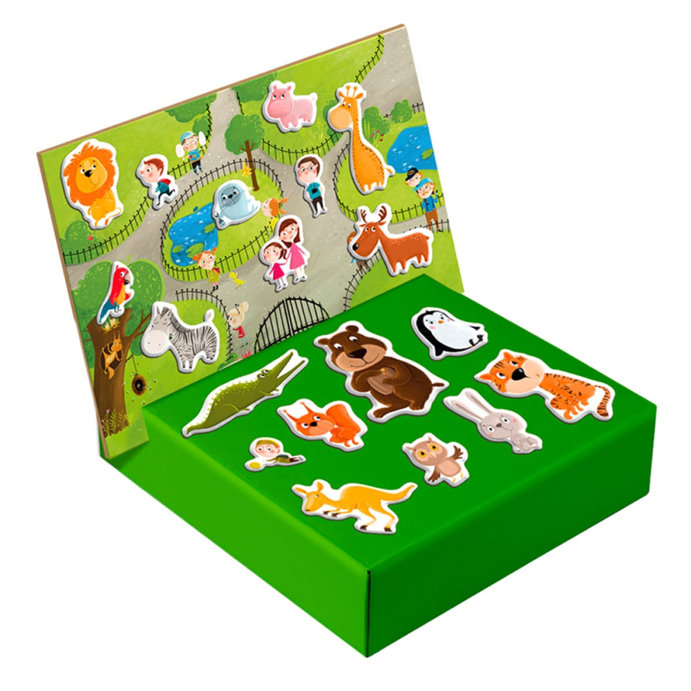 Joc magnetic, La Zoo, 35 de piese, copii varsta 3-7 ani [3]