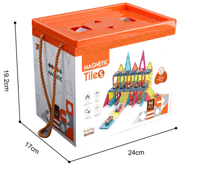 Joc magnetic - Parcarea masinutelor 94 piese (7.5 cm) [2]