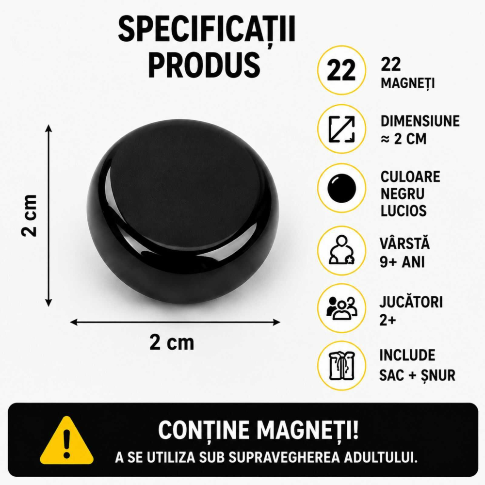 Joc Magnetic Stones Chess 22 Pietre Magnetice, Strategie [8]