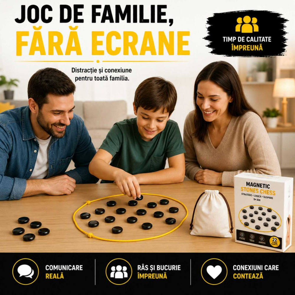 Joc Magnetic Stones Chess 22 Pietre Magnetice, Strategie [4]