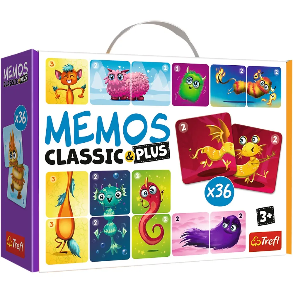 Joc memos classic plus dragutii monstri, varsta de la 3 ani la 6 ani [1]