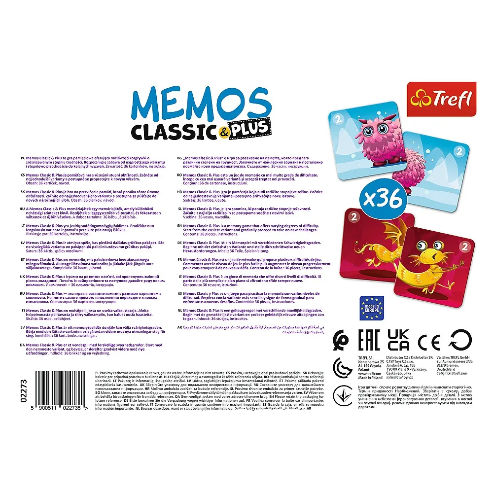 Joc memos classic plus dragutii monstri, varsta de la 3 ani la 6 ani [3]
