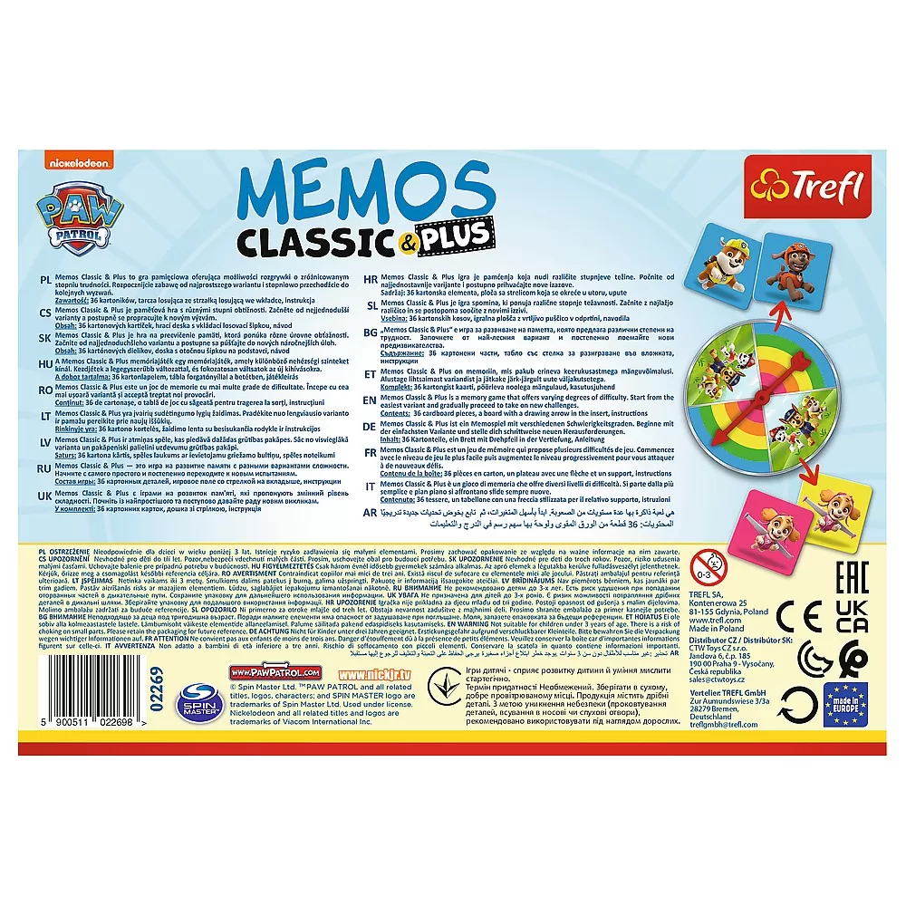 Joc memos classic plus patrula catelusilor, varsta de la 3 ani la 6 ani [3]