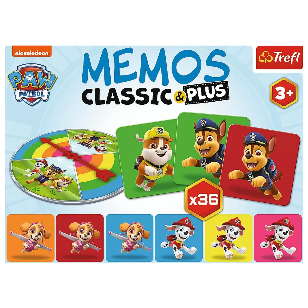 Joc memos classic plus patrula catelusilor, varsta de la 3 ani la 6 ani [5]