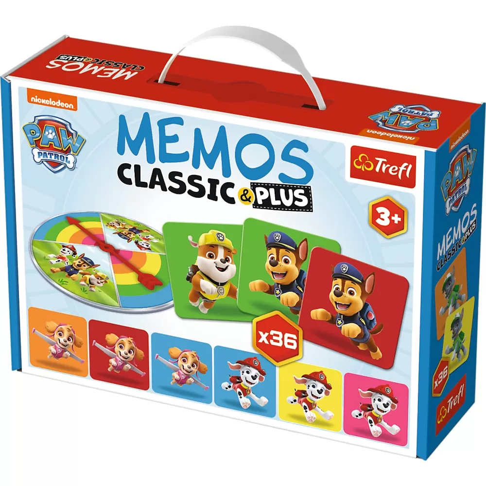 Joc memos classic plus patrula catelusilor, varsta de la 3 ani la 6 ani [1]