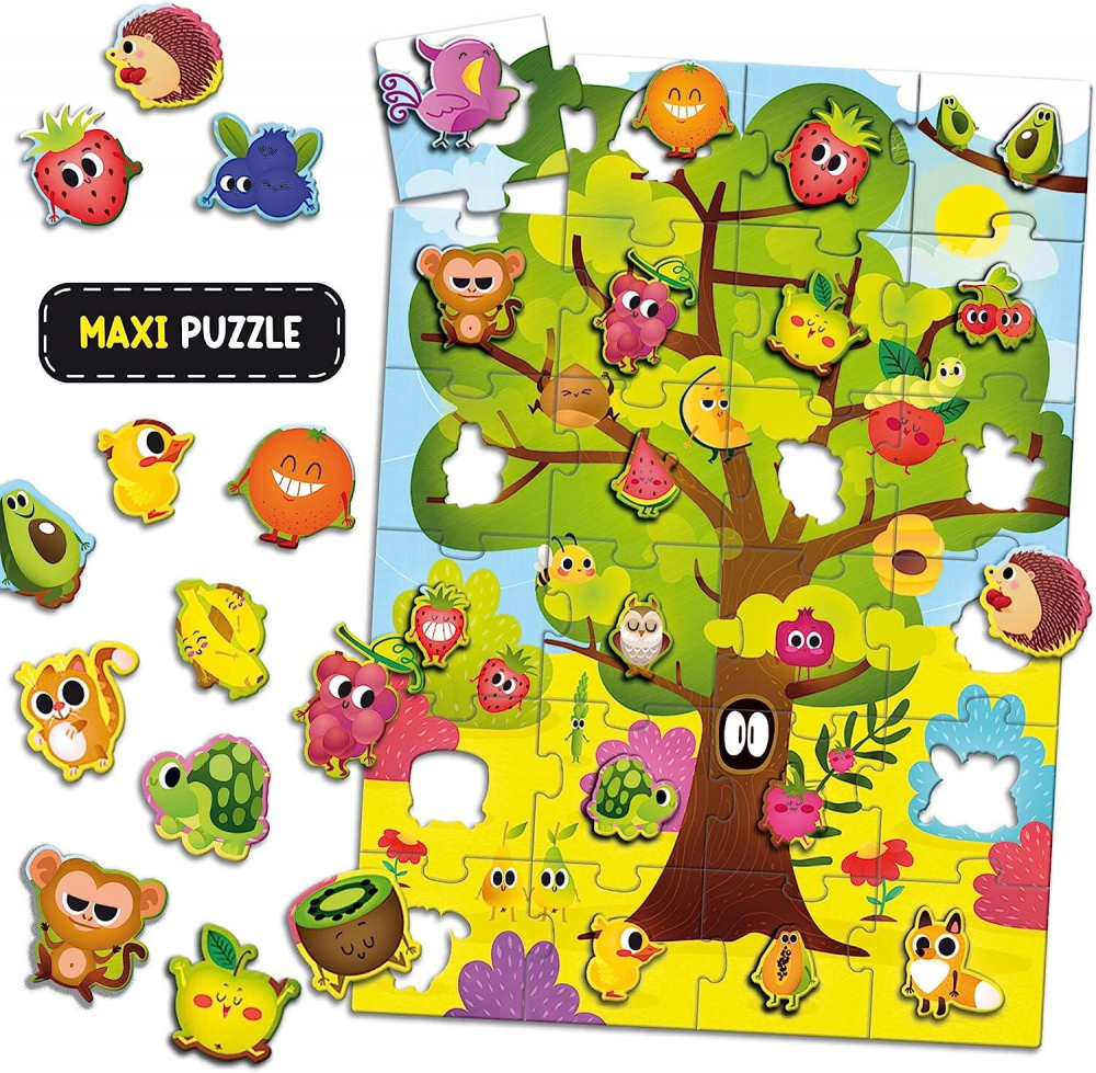 Joc Montessori 2 in 1 - Fructe [4]