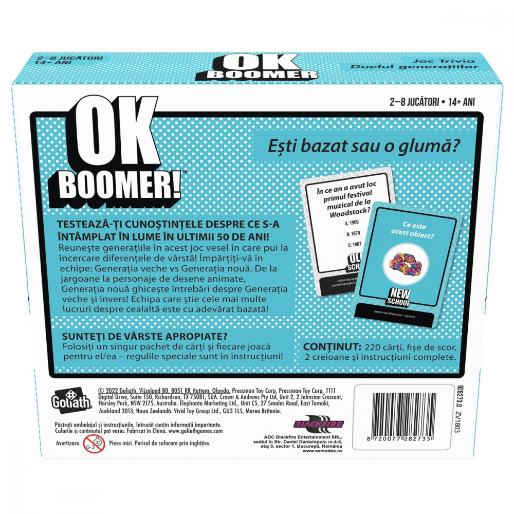 Joc OK BOOMER! varsta 14-18 ani ,18+, Unisex [3]