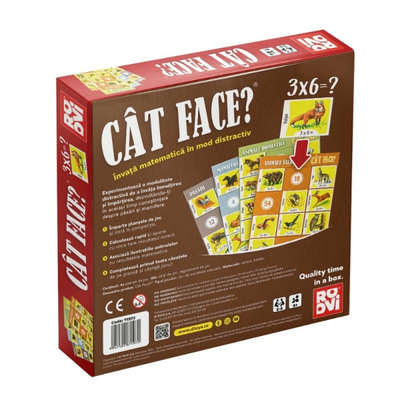 Joc pentru copii Cat Face?, 2-5 jucatori, 8+ ani, 71972 [2]