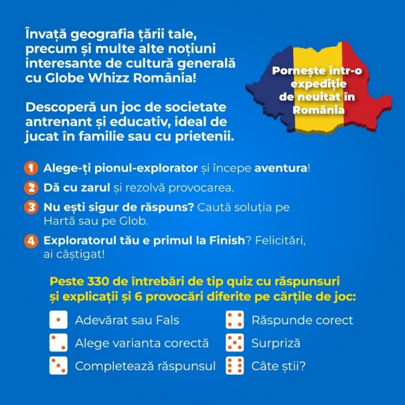 Joc pentru copii Galobe Whizz Romania, 2-6 jucatori, 10+ ani, 80882 [3]