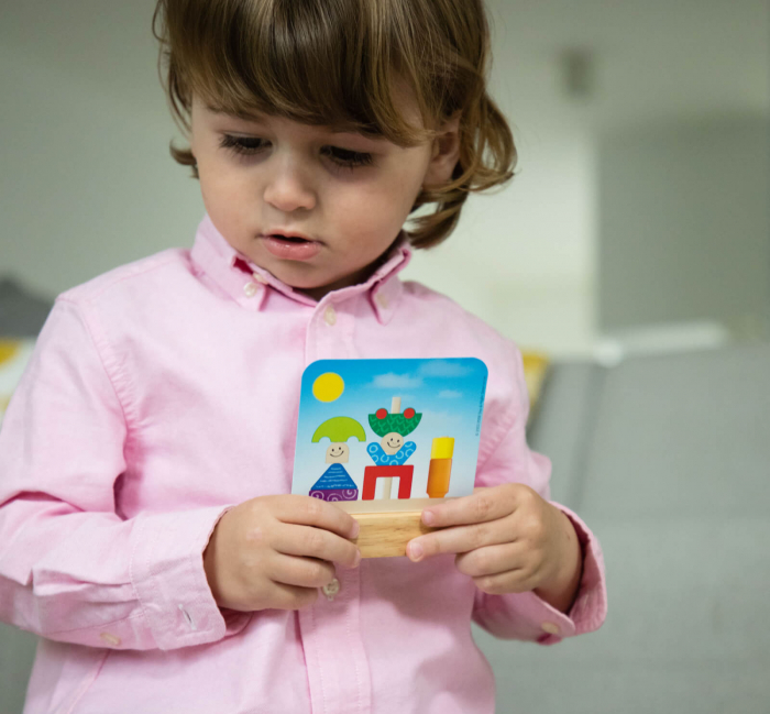 Joc educativ din lemn ⭐ Day and Night Puzzle, Smart Games [4]
