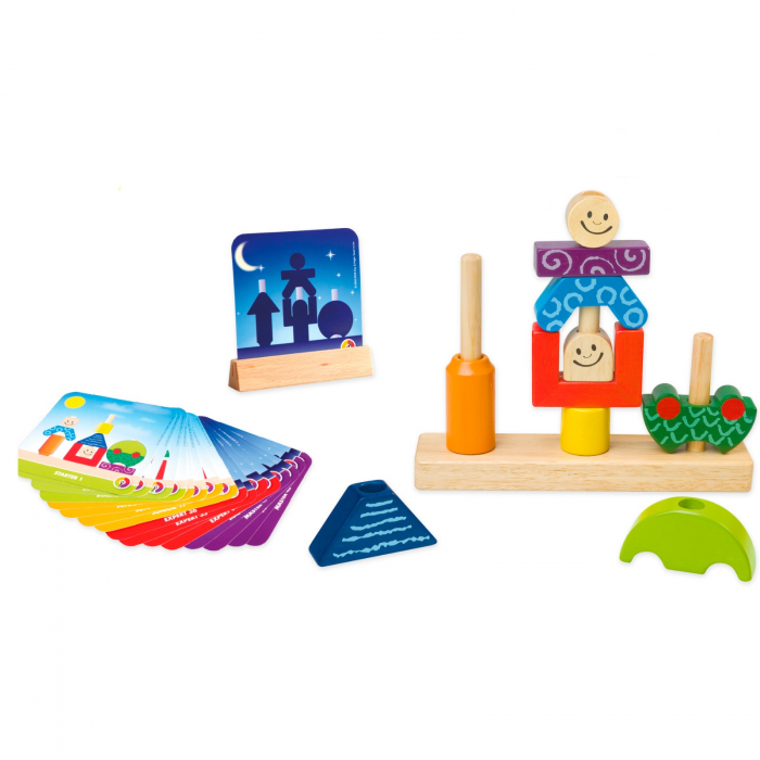 Joc educativ din lemn ⭐ Day and Night Puzzle, Smart Games [5]