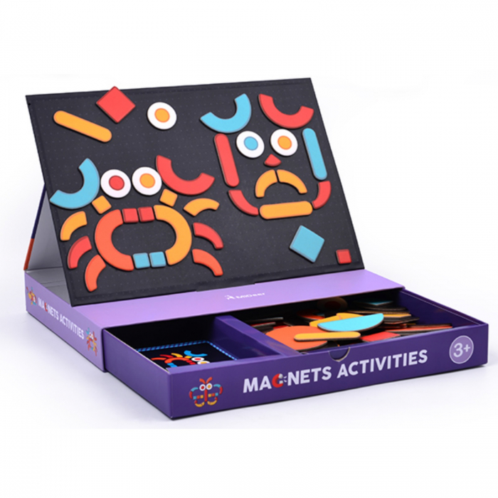 Joc Puzzle cu Magnet si Activitati Copii - Jucarii Premium MiDeer [3]