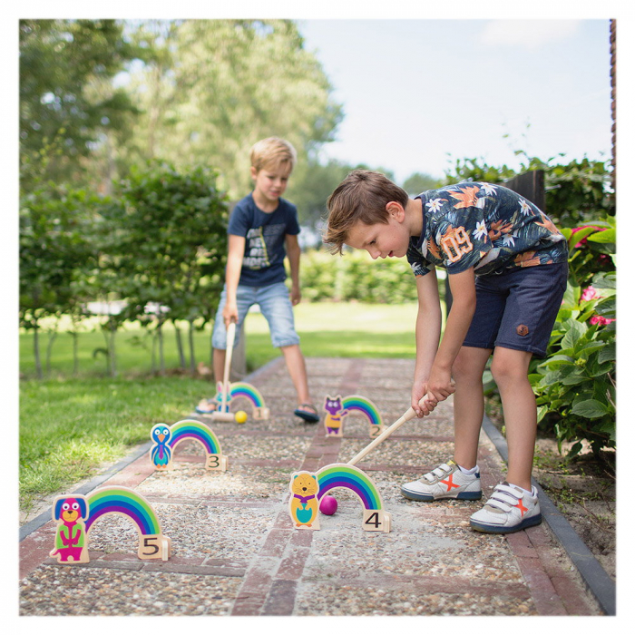 Joc de Cricket de lemn pentru Copii ⭐ Joaca afara in parc [2]