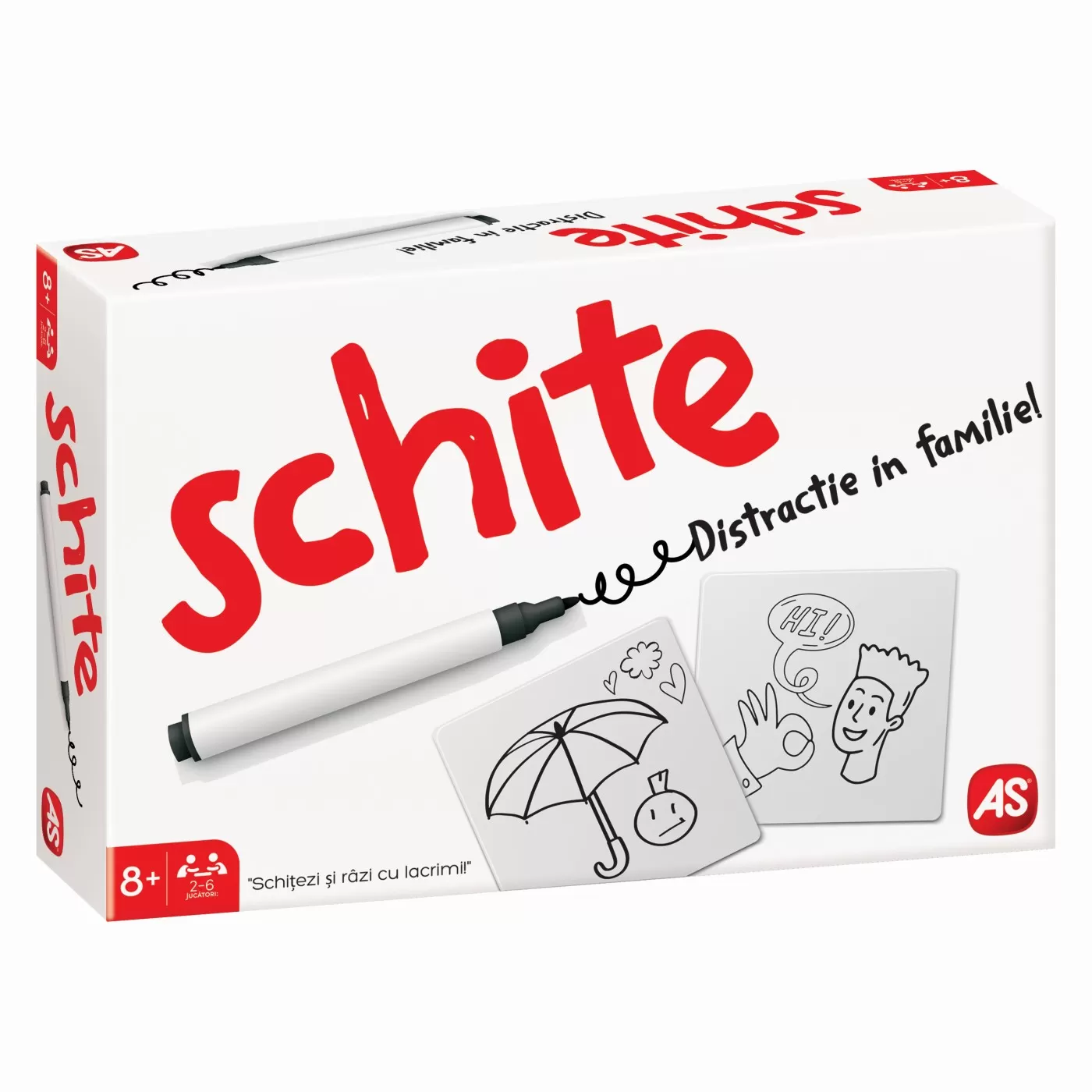 Schite, Joc de societate si familie - Schitezi si razi cu lacrimi, 8 ani+, varsta de la 8 ani la +15 ani [2]