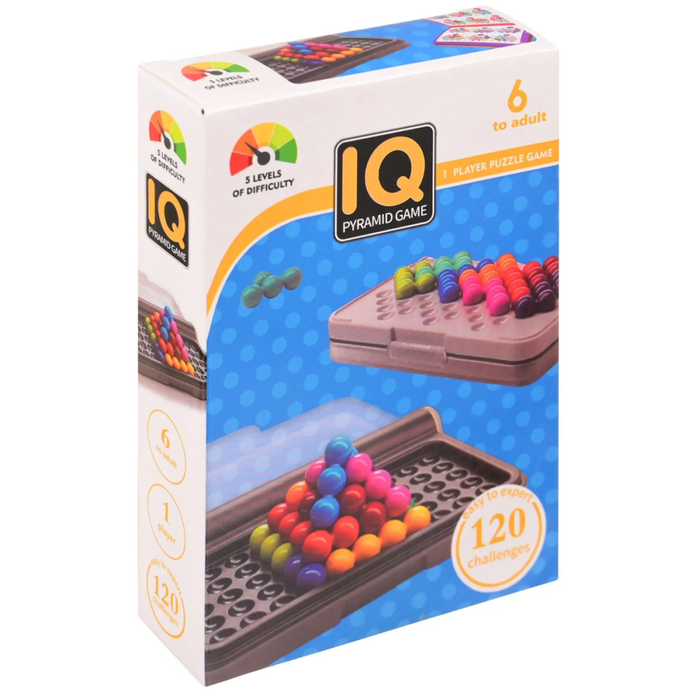 Joc Smart IQ Pyramid Game, de logica, 120 provocari, 5 niveluri dificultate, 6 ani+ [2]