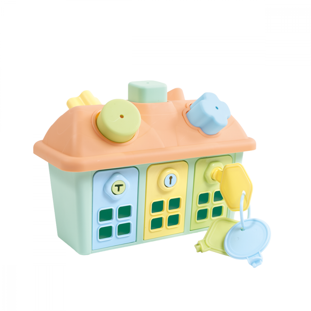 Joc sortare - Casuta pastel cu chei [1]